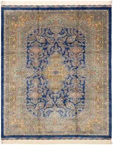 4' 9 x 7' 5 Ghom Design Rug