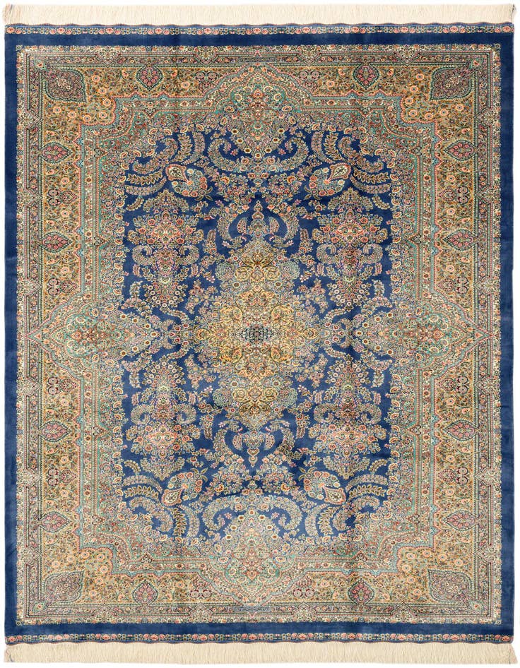Detail image of 4' 9 x 7' 5 Ghom Design Rug