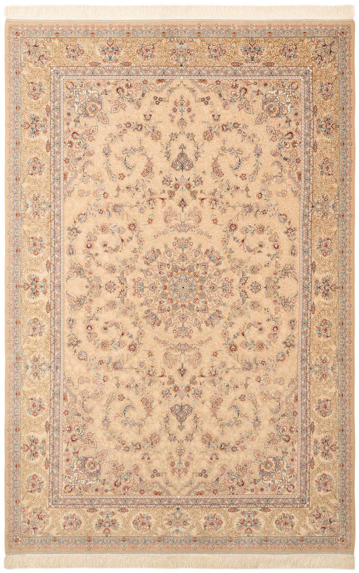 6' 4 x 9' 7 Ghom Design Rug