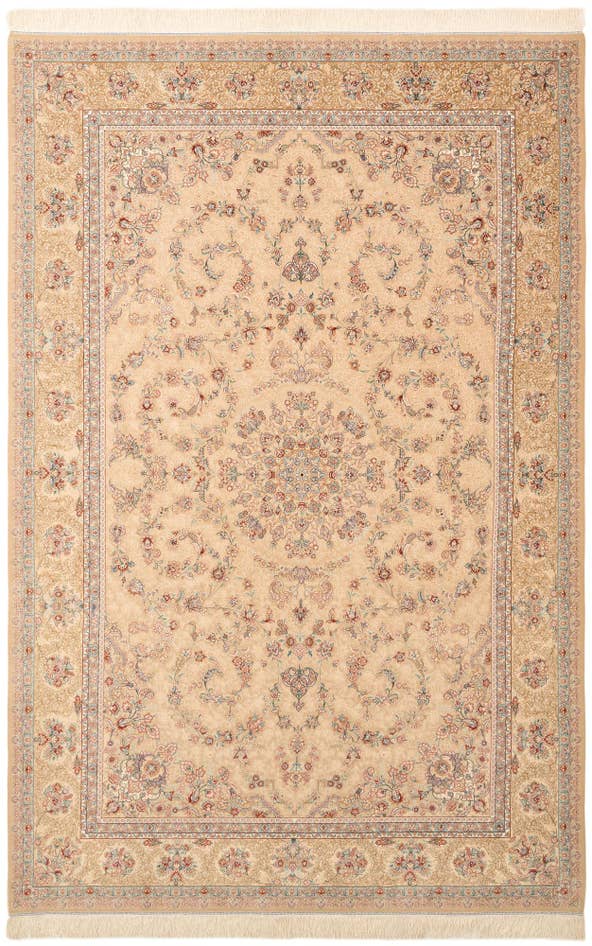 Detail image of 6' 4 x 9' 7 Ghom Design Rug