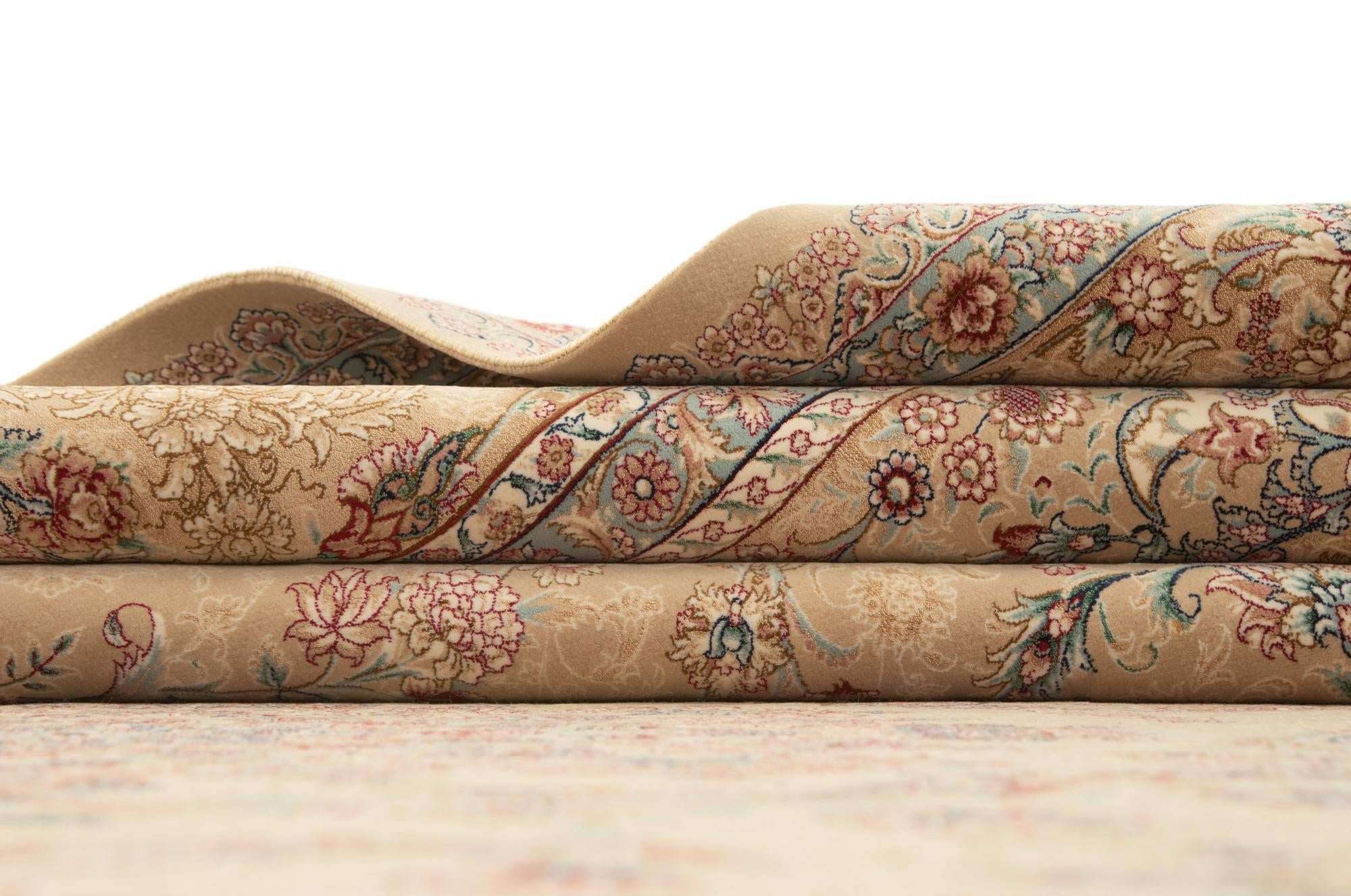 6' 4 x 9' 7 Ghom Design Rug