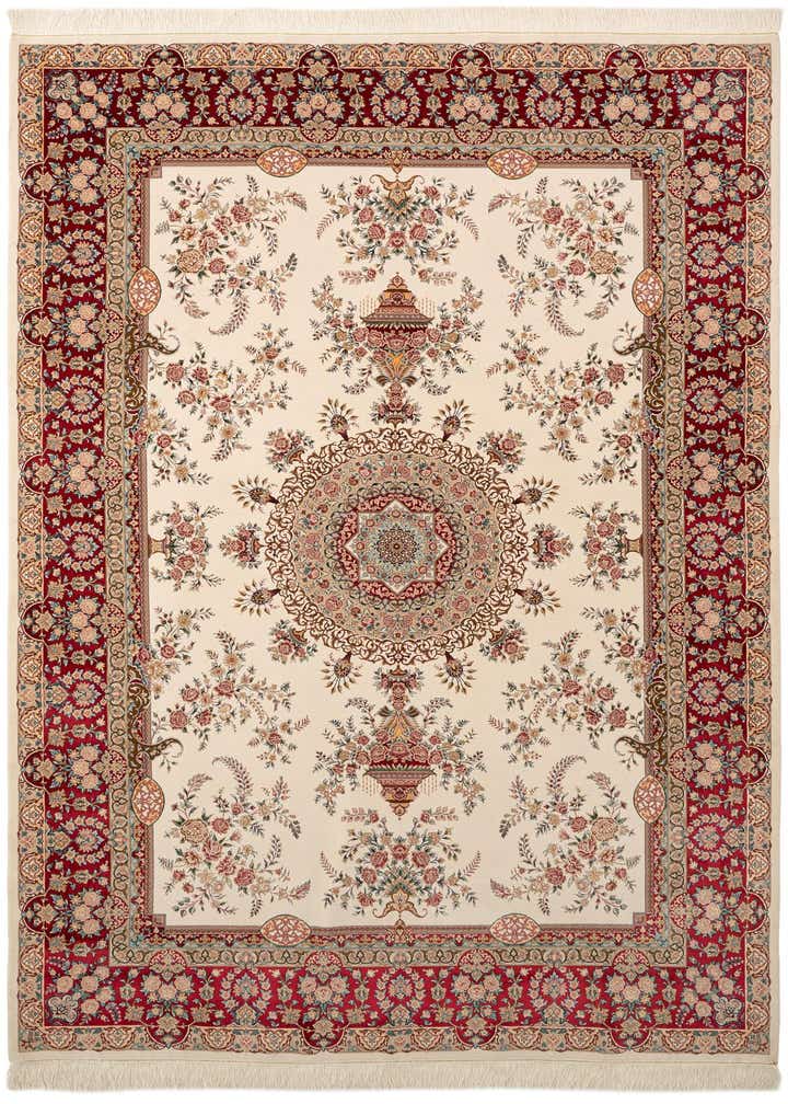 6' 5 x 9' 7 Ghom Design Rug