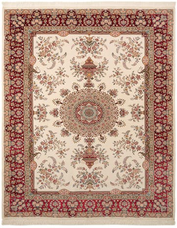 6' 5 x 9' 7 Ghom Design Rug
