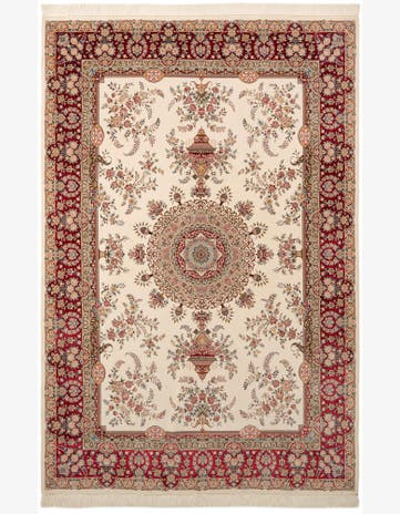 6' 5 x 9' 7 Ghom Design Rug