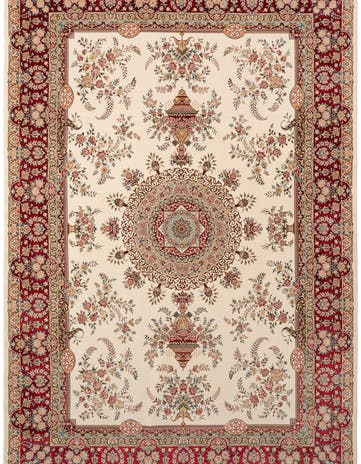 6' 5 x 9' 7 Ghom Design Rug