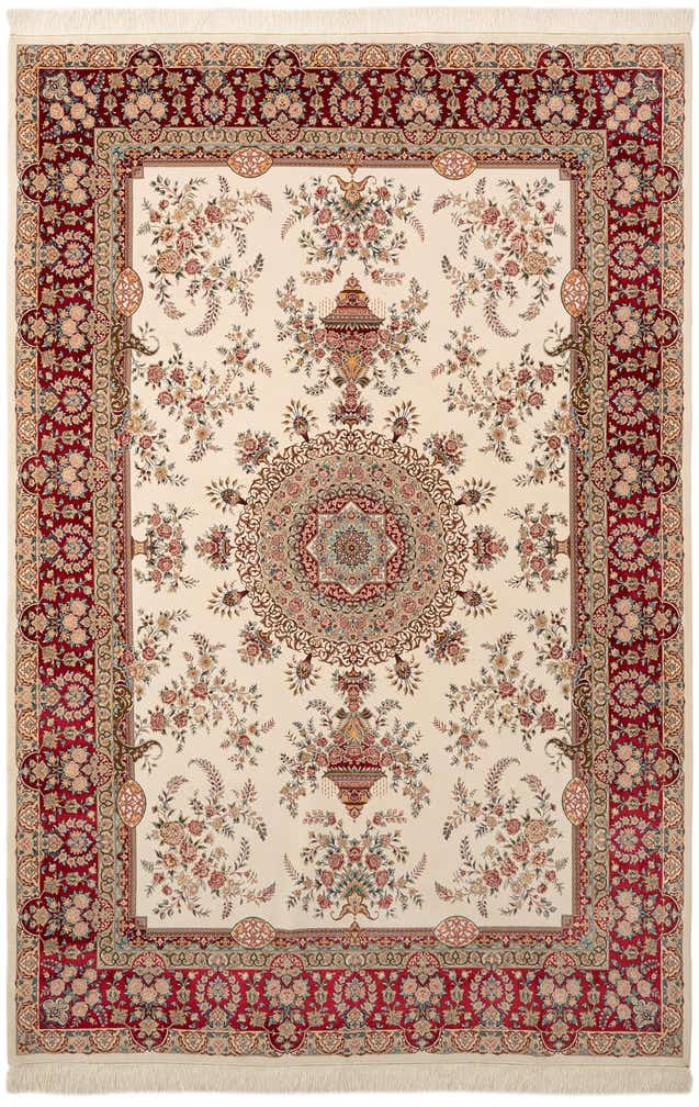 6' 5 x 9' 7 Ghom Design Rug