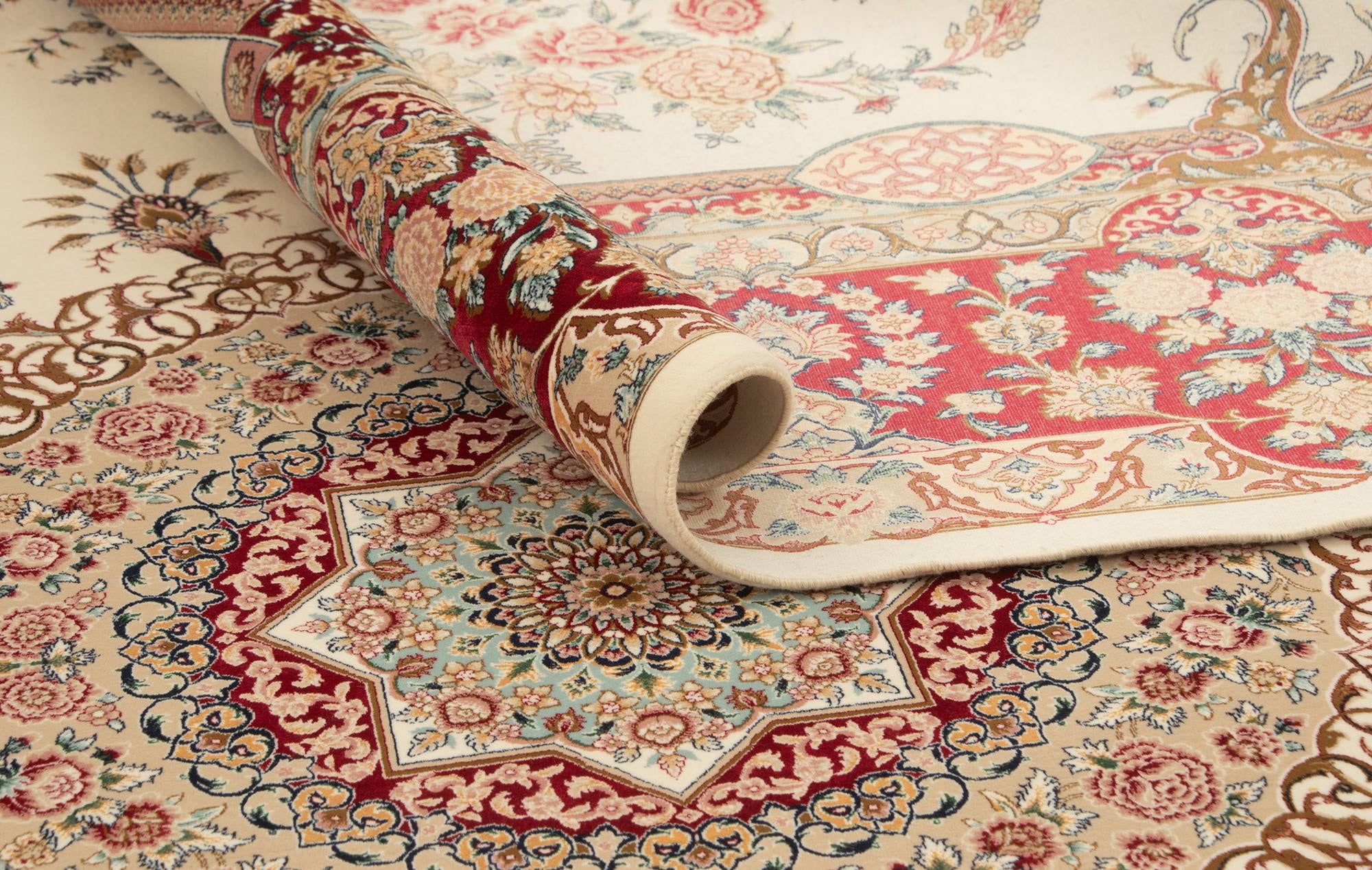 6' 5 x 9' 7 Ghom Design Rug