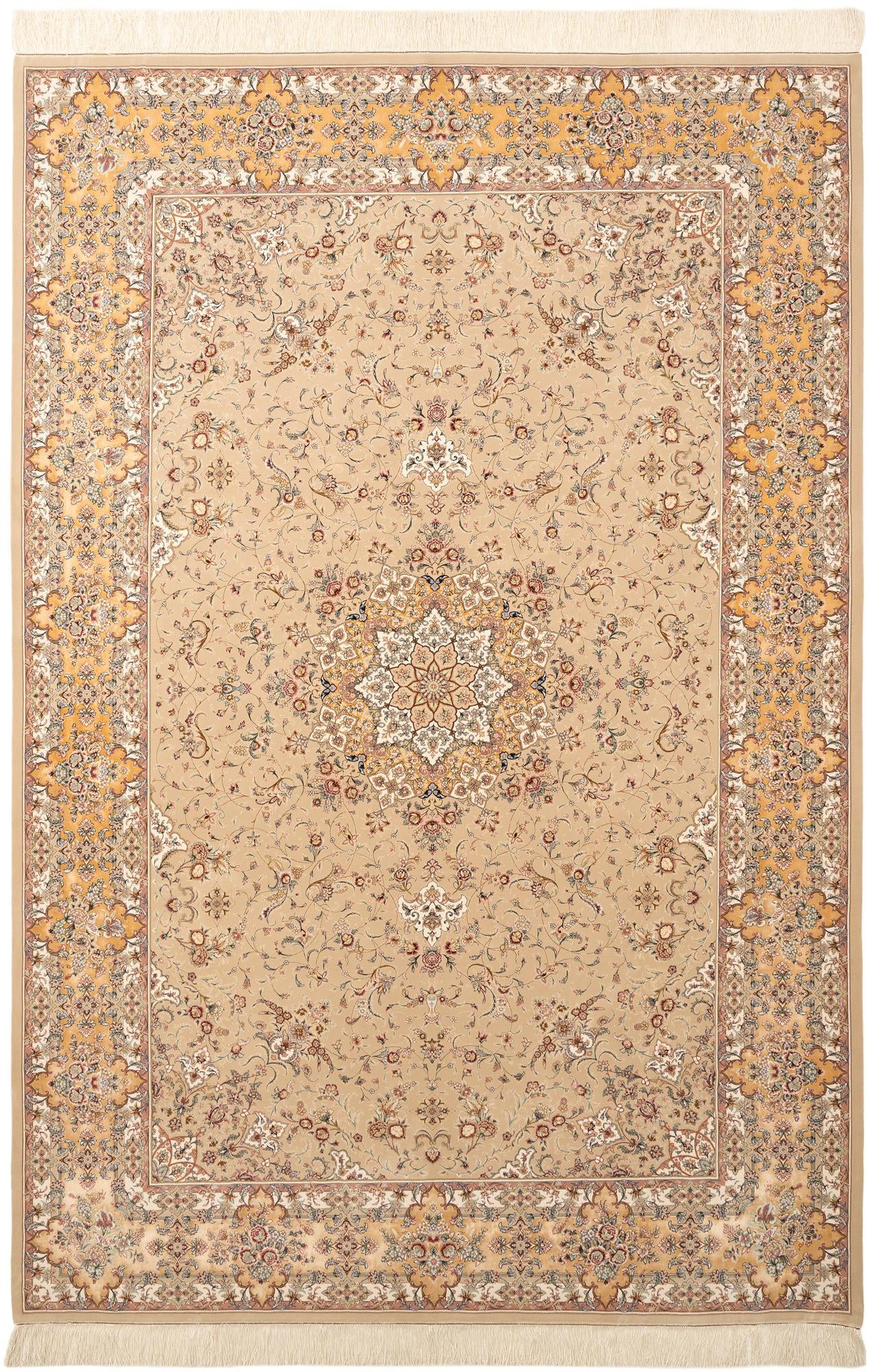 6' 6 x 9' 7 Ghom Design Rug