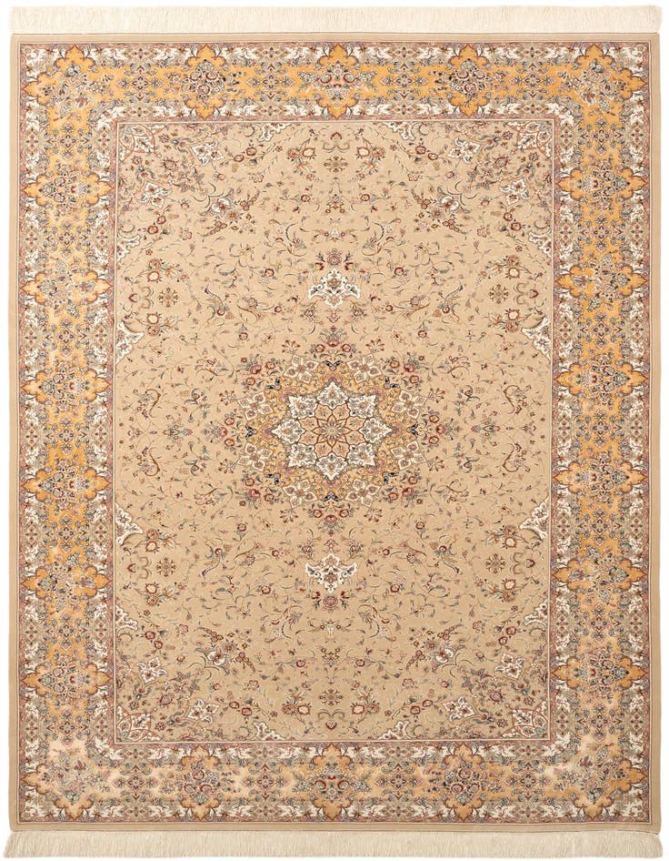 Detail image of 6' 6 x 9' 7 Ghom Design Rug