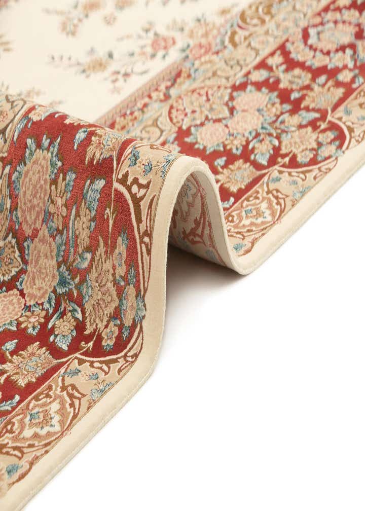 6' 4 x 9' 7 Ghom Design Rug