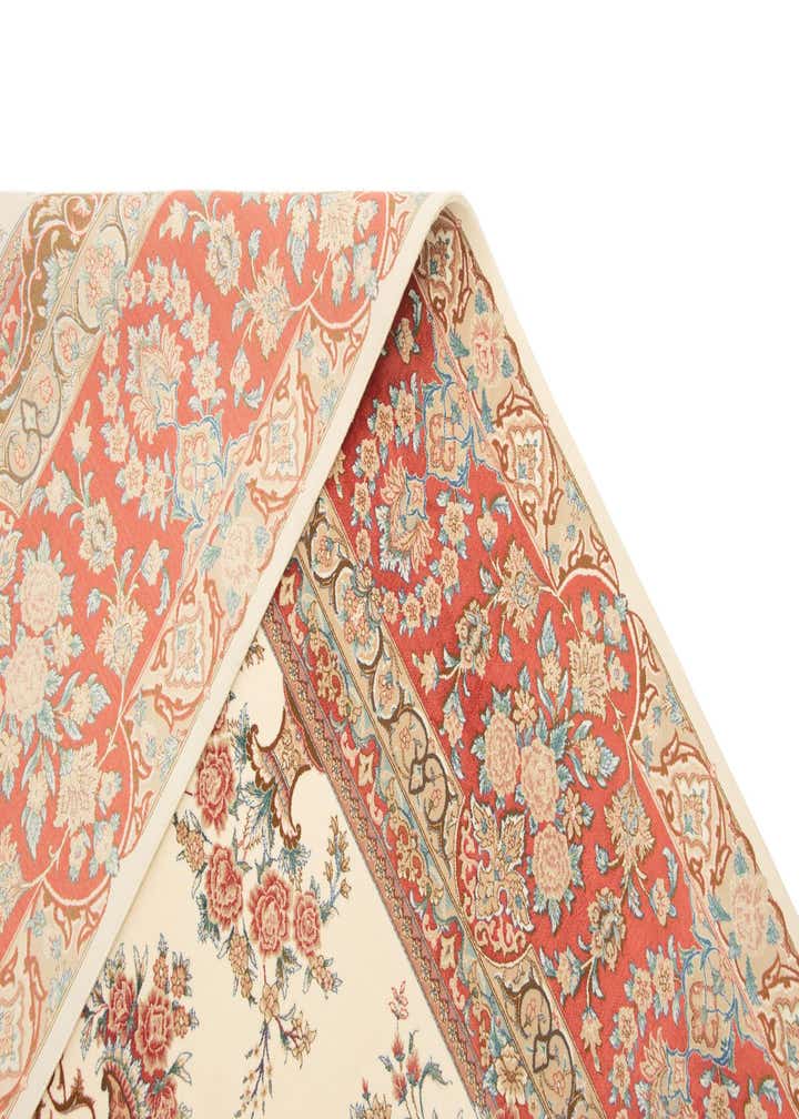 6' 4 x 9' 7 Ghom Design Rug
