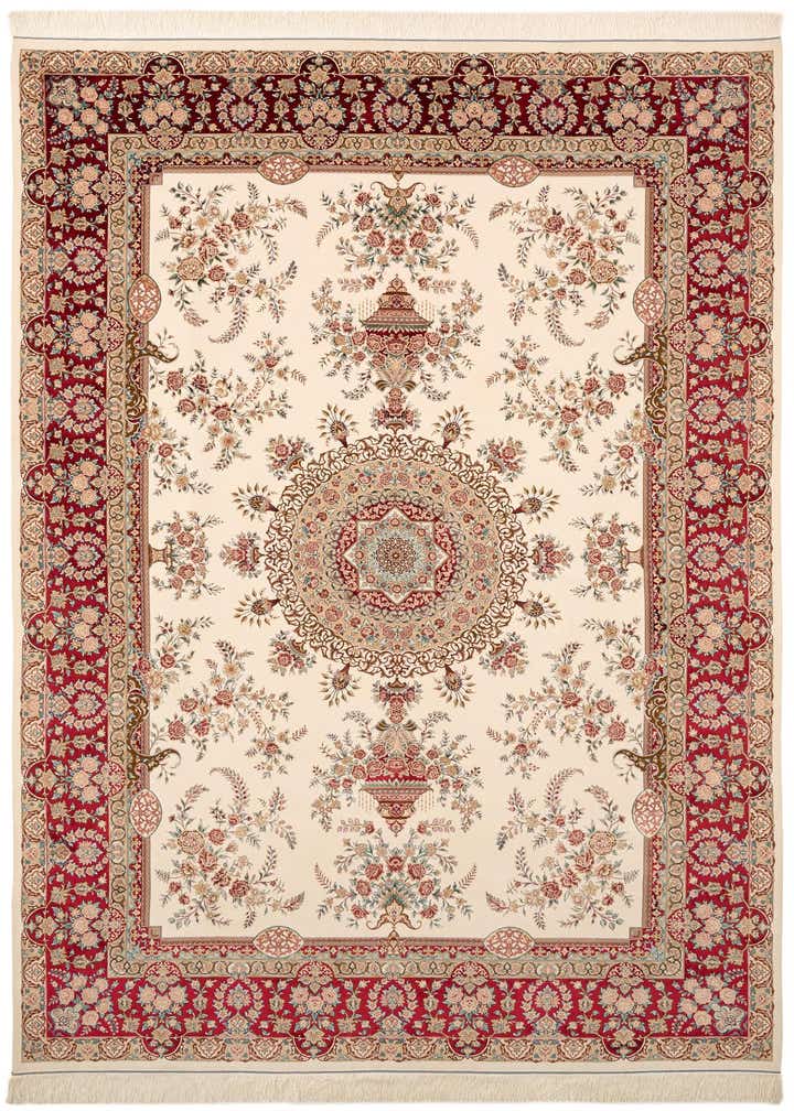 6' 6 x 9' 8 Ghom Design Rug