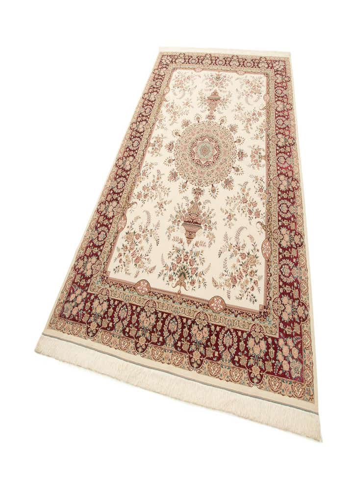 6' 6 x 9' 8 Ghom Design Rug