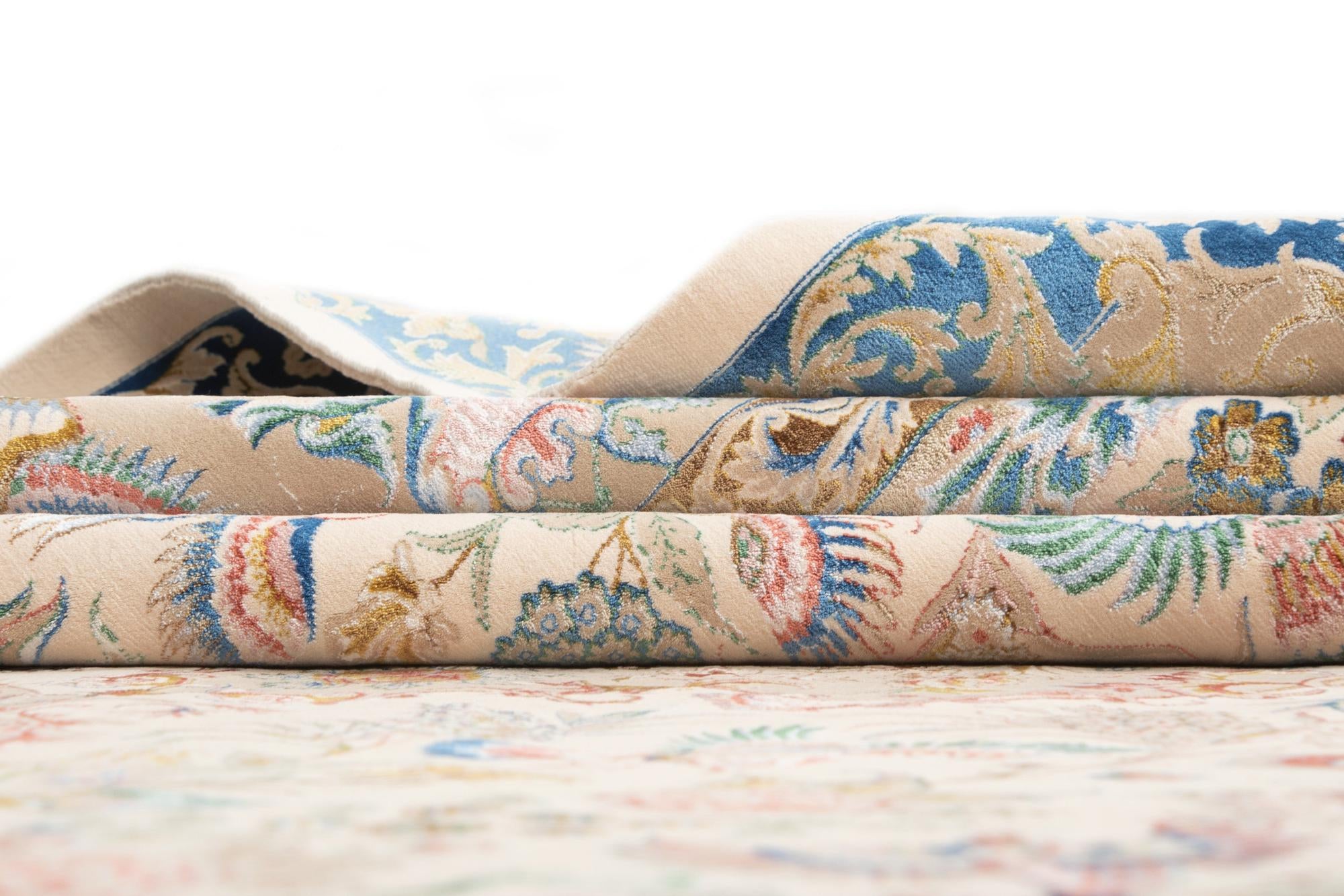 6' 7 x 9' 10 Ghom Design Rug