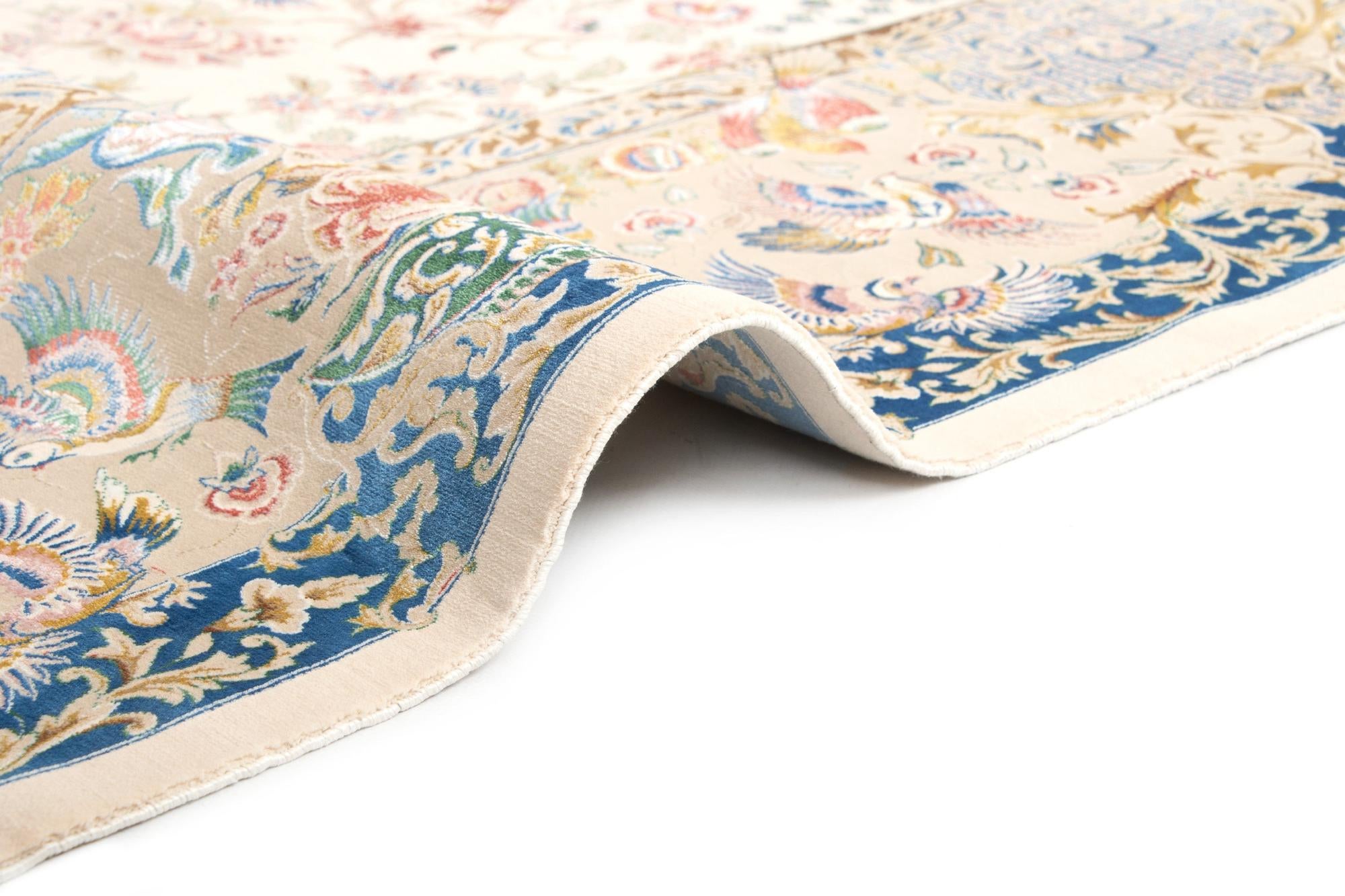 6' 7 x 9' 10 Ghom Design Rug