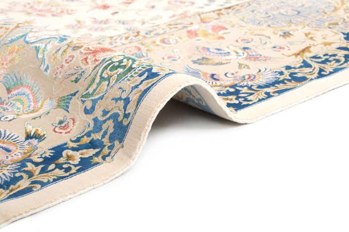 6' 7 x 9' 10 Ghom Design Rug