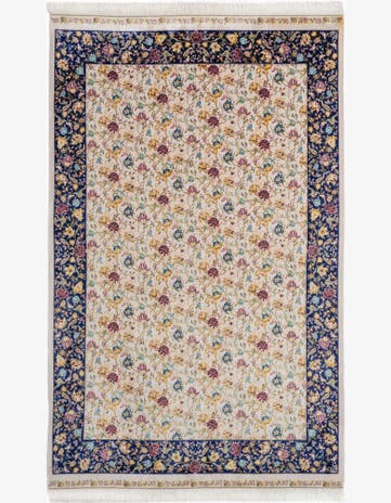 5' 11 x 9' 2 Ghom Design Rug