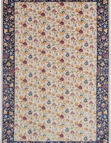 5' 11 x 9' 2 Ghom Design Rug