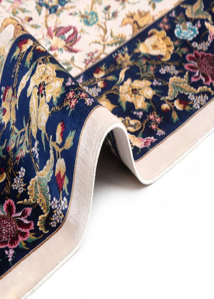 5' 11 x 9' 2 Ghom Design Rug