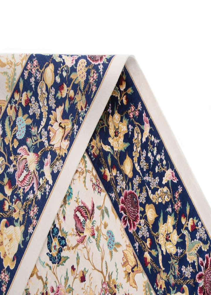 5' 11 x 9' 2 Ghom Design Rug