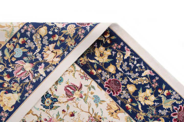 5' 11 x 9' 2 Ghom Design Rug