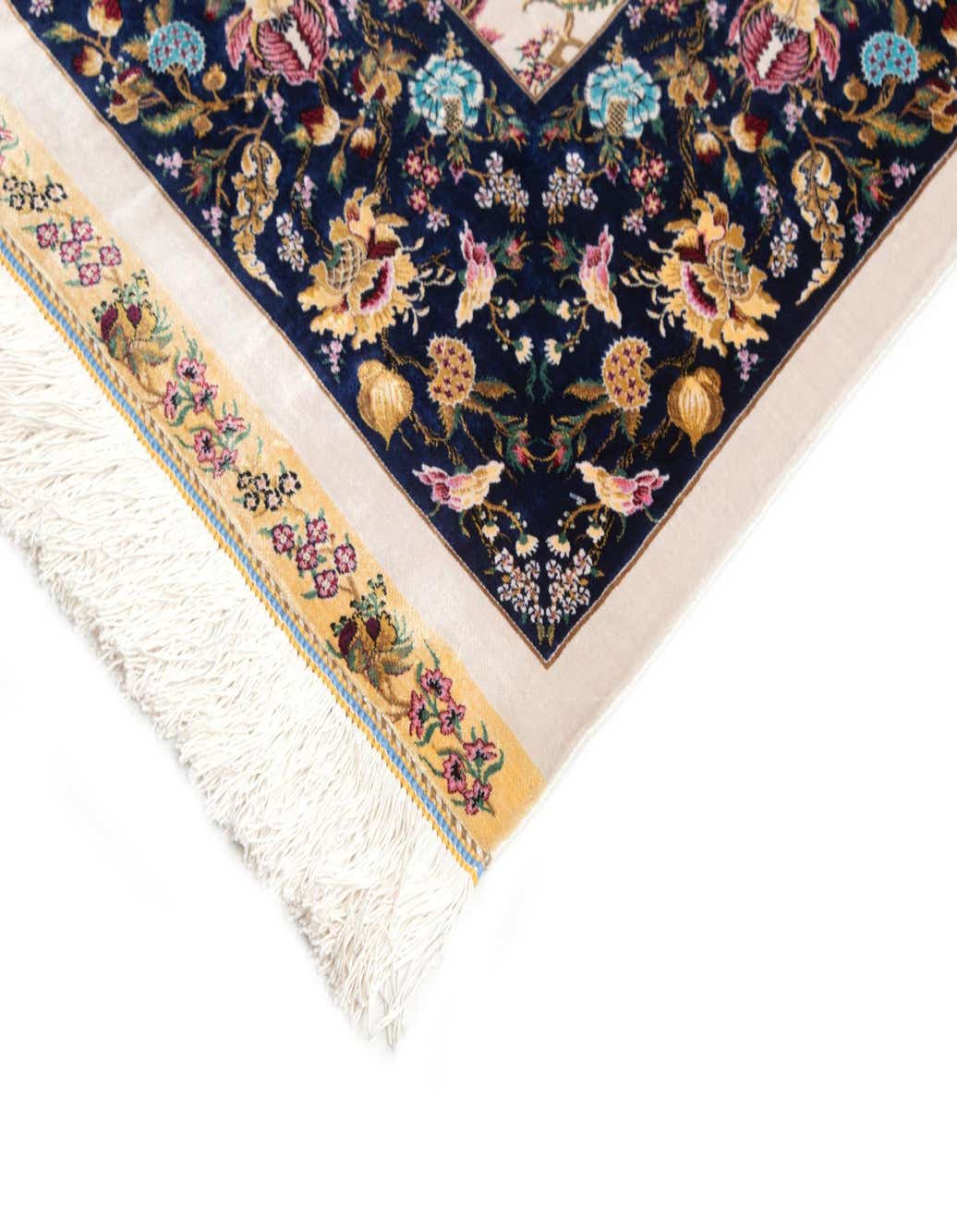 5' 11 x 9' 2 Ghom Design Rug