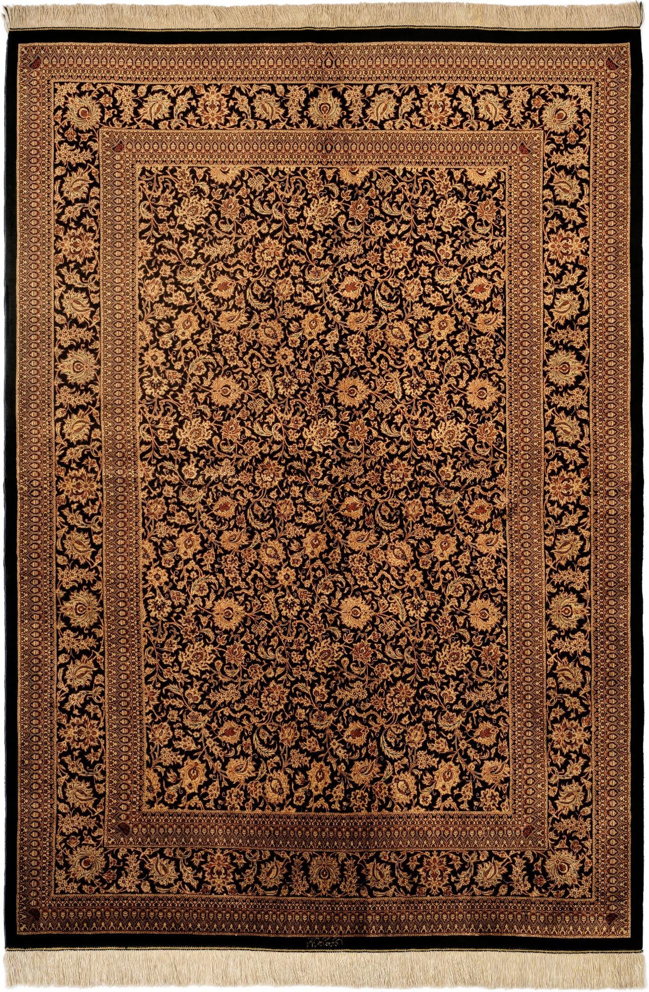 4' 6 x 6' 7 Ghom Rug