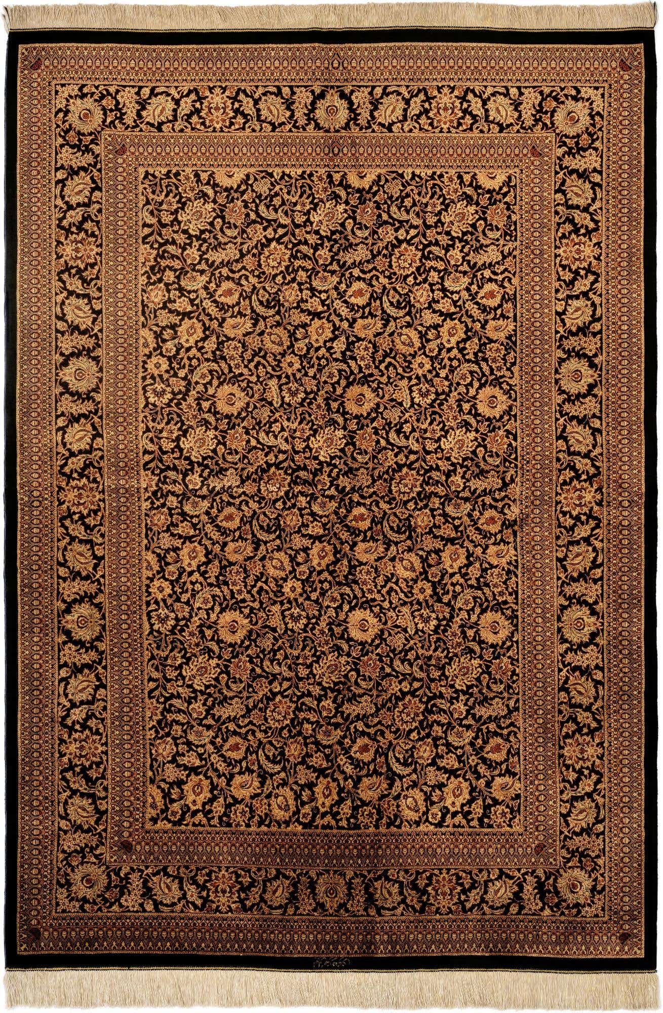 4' 6 x 6' 7 Ghom Rug