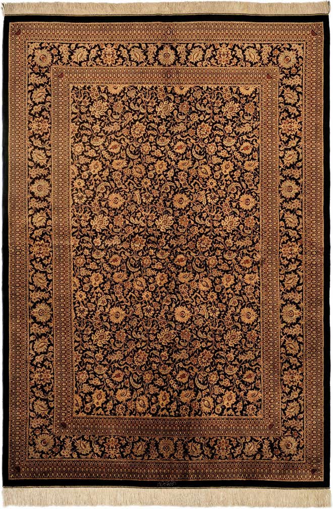 4' 6 x 6' 7 Ghom Rug