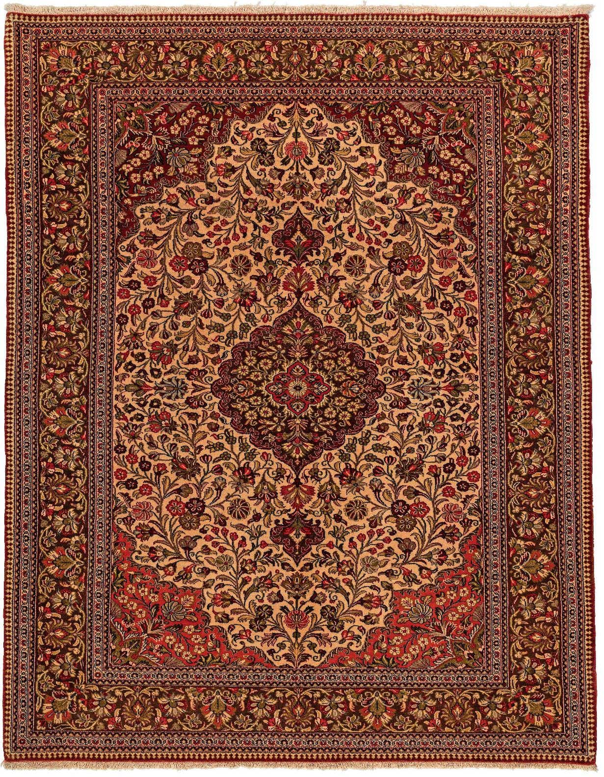 4' 7 x 7' 3 Ghom Rug