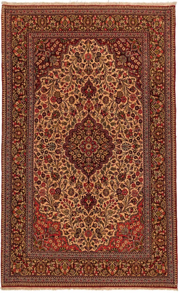 Detail image of 4' 7 x 7' 3 Ghom Rug