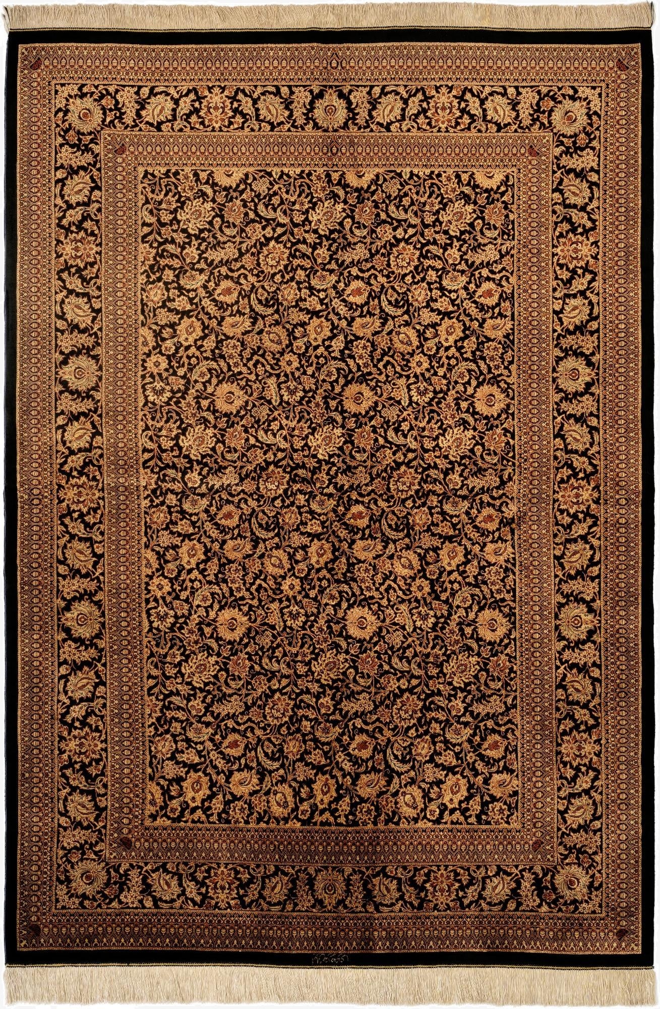 4' 6 x 6' 7 Ghom Rug