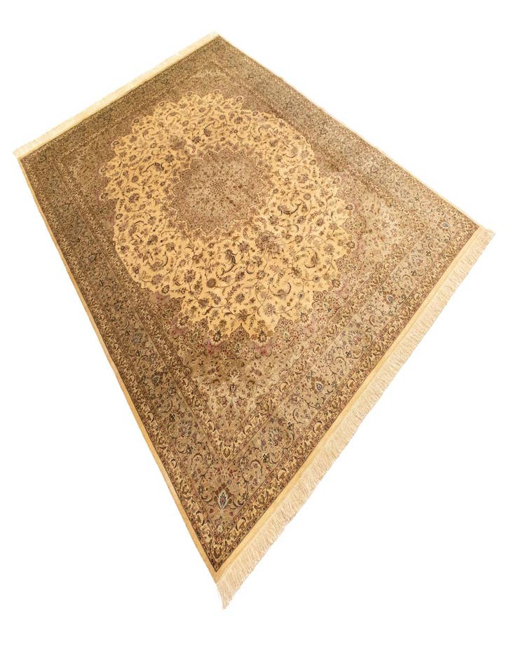 Detail image of 8' x 11' 3 Ghom Silk Rug