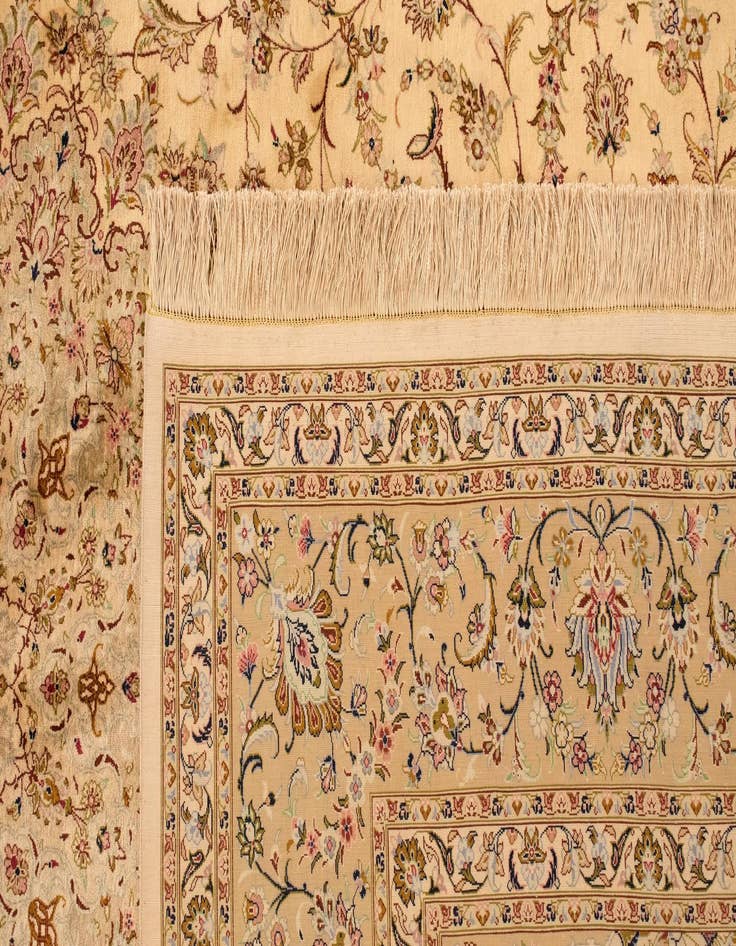 Detail image of 8' x 11' 3 Ghom Silk Rug