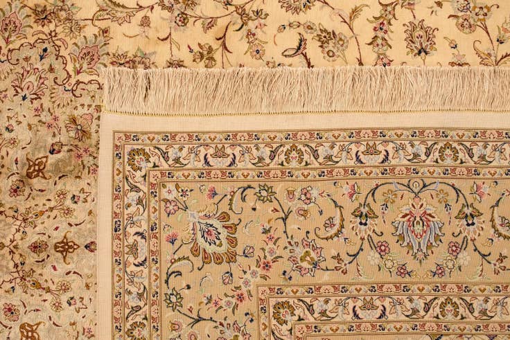 Detail image of 8' x 11' 3 Ghom Silk Rug