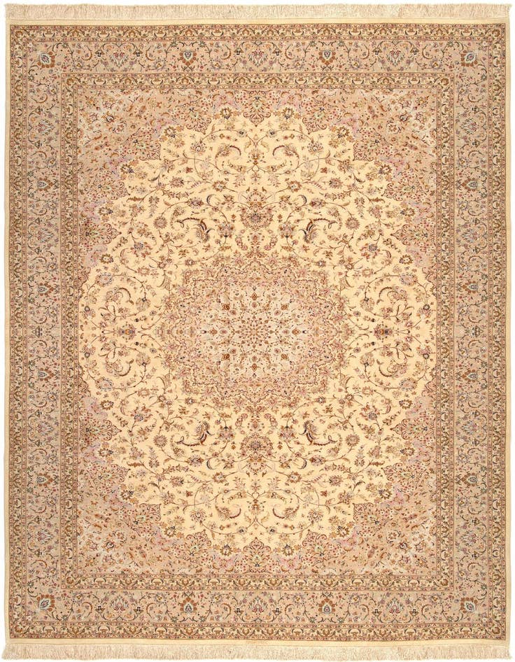 Detail image of 8' x 11' 3 Ghom Silk Rug