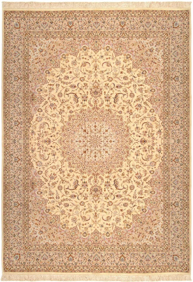 Detail image of 8' x 11' 3 Ghom Silk Rug