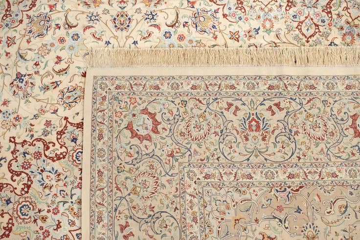 Detail image of 9' 9 x 13' 2 Ghom Silk Rug