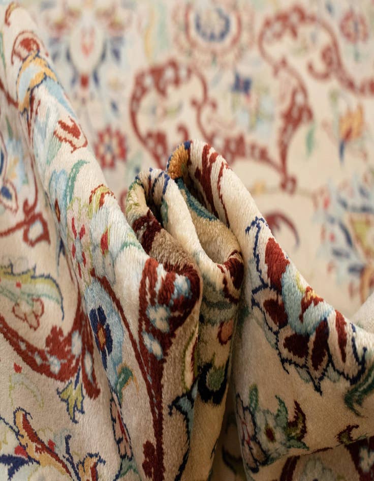 Detail image of 9' 9 x 13' 2 Ghom Silk Rug