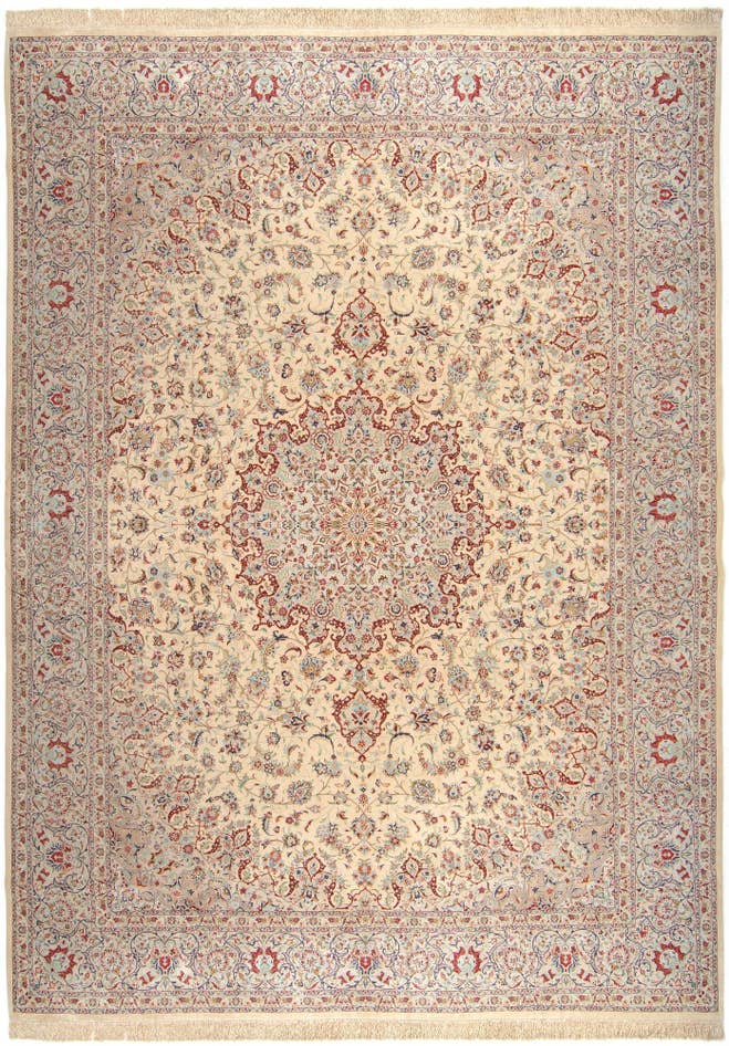 Detail image of 9' 9 x 13' 2 Ghom Silk Rug