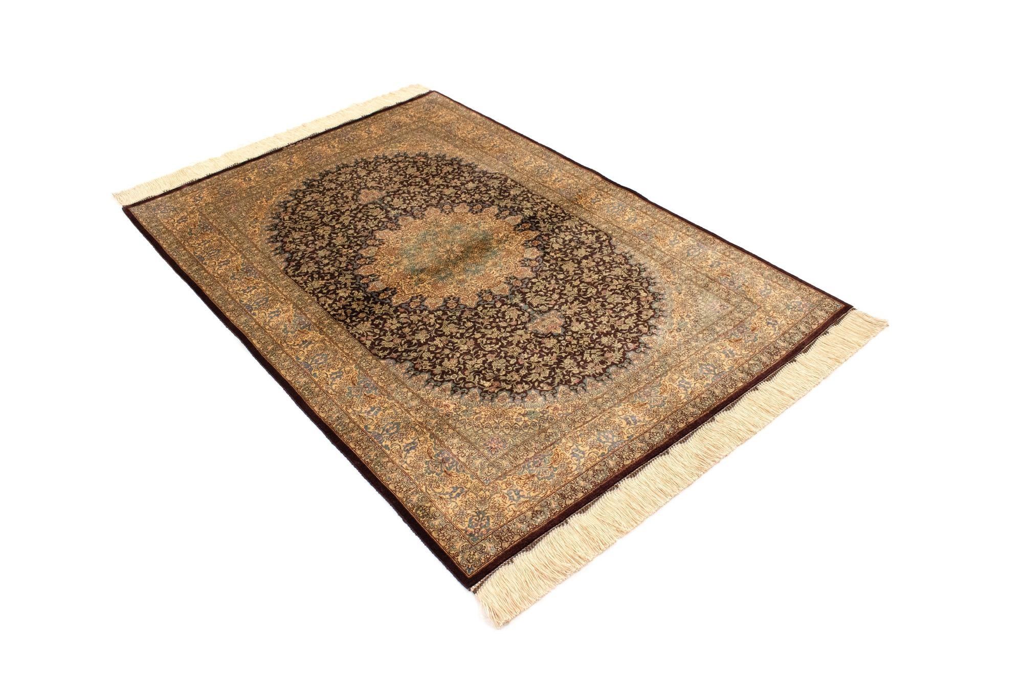3' 4 x 5' Ghom Silk Rug