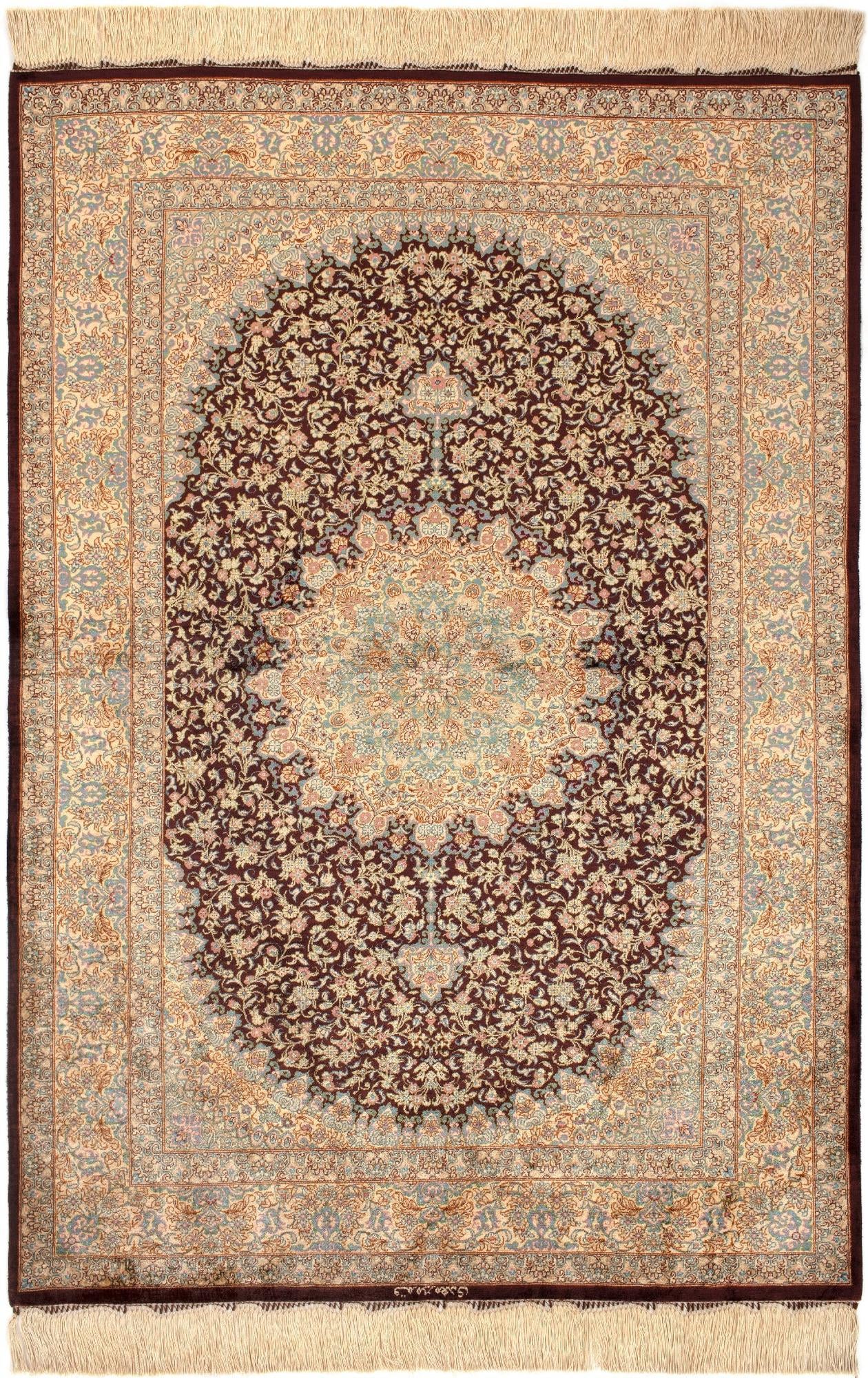 3' 4 x 5' Ghom Silk Rug