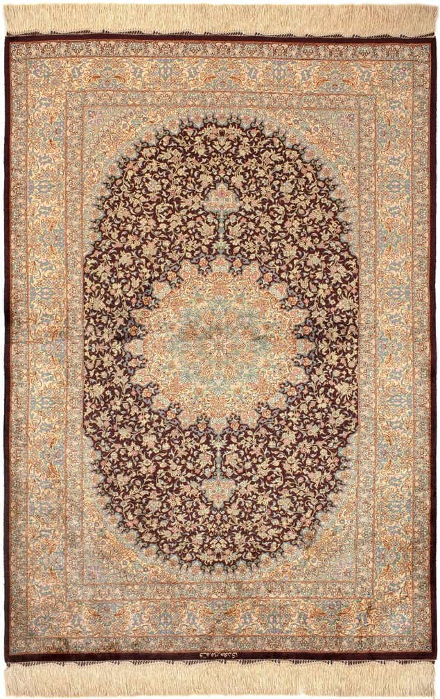 100cm x 150cm Ghom Silk Teppich