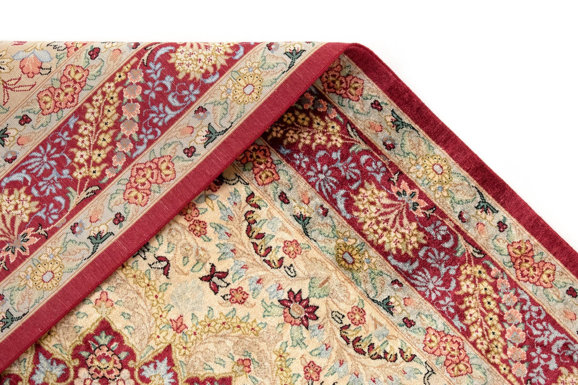 3' 3 x 4' 11 Ghom Silk Rug
