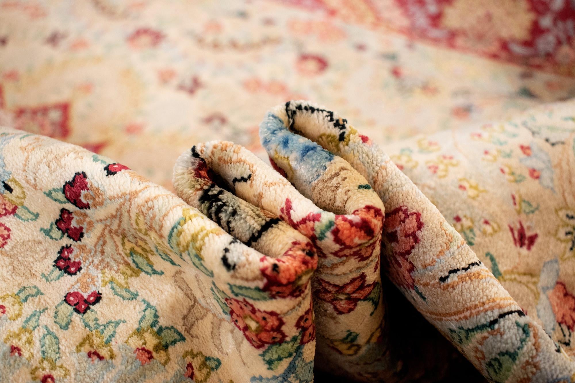 3' 3 x 4' 11 Ghom Silk Rug