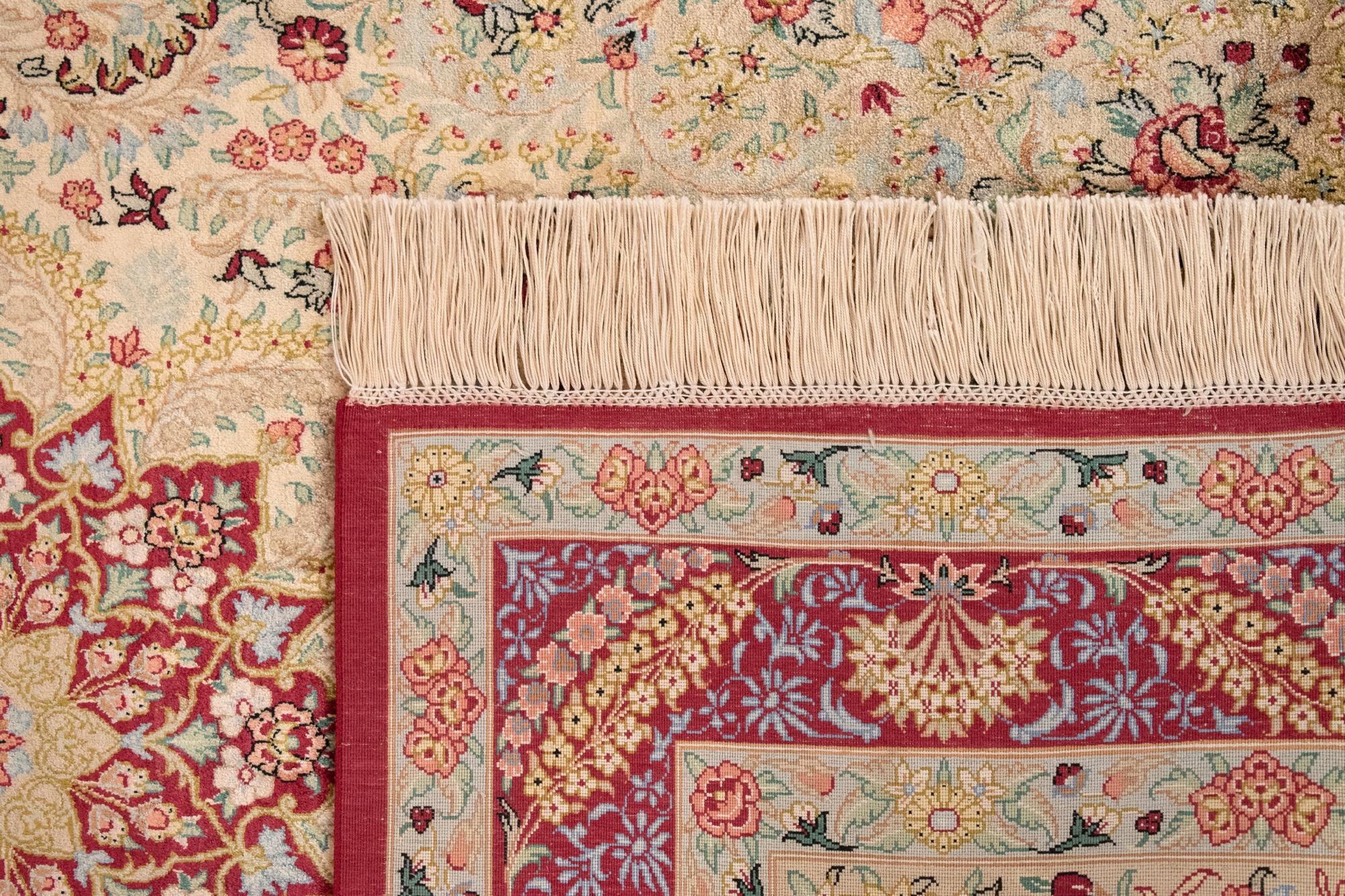 3' 3 x 4' 11 Ghom Silk Rug