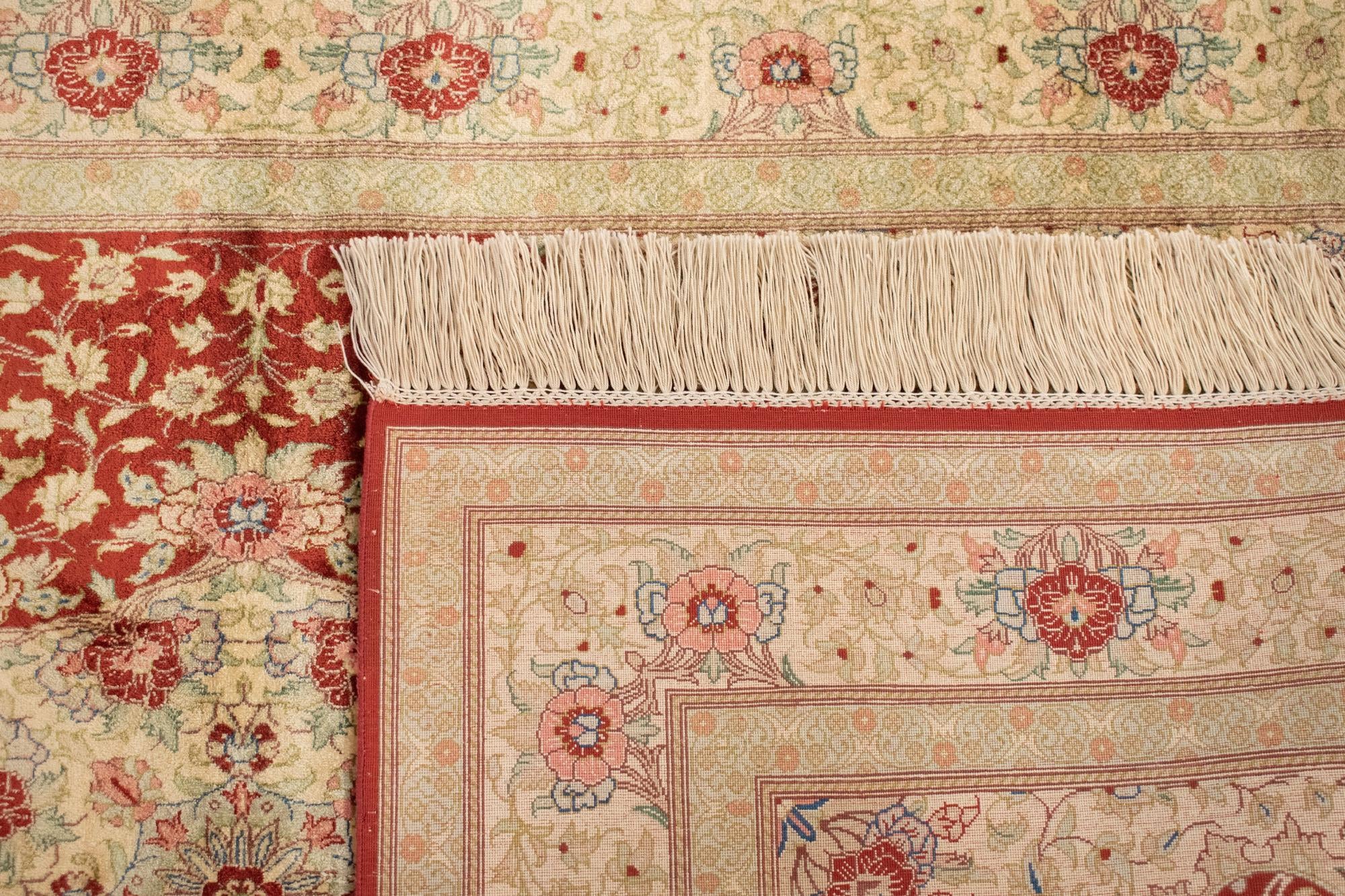 3' 3 x 4' 11 Ghom Silk Rug