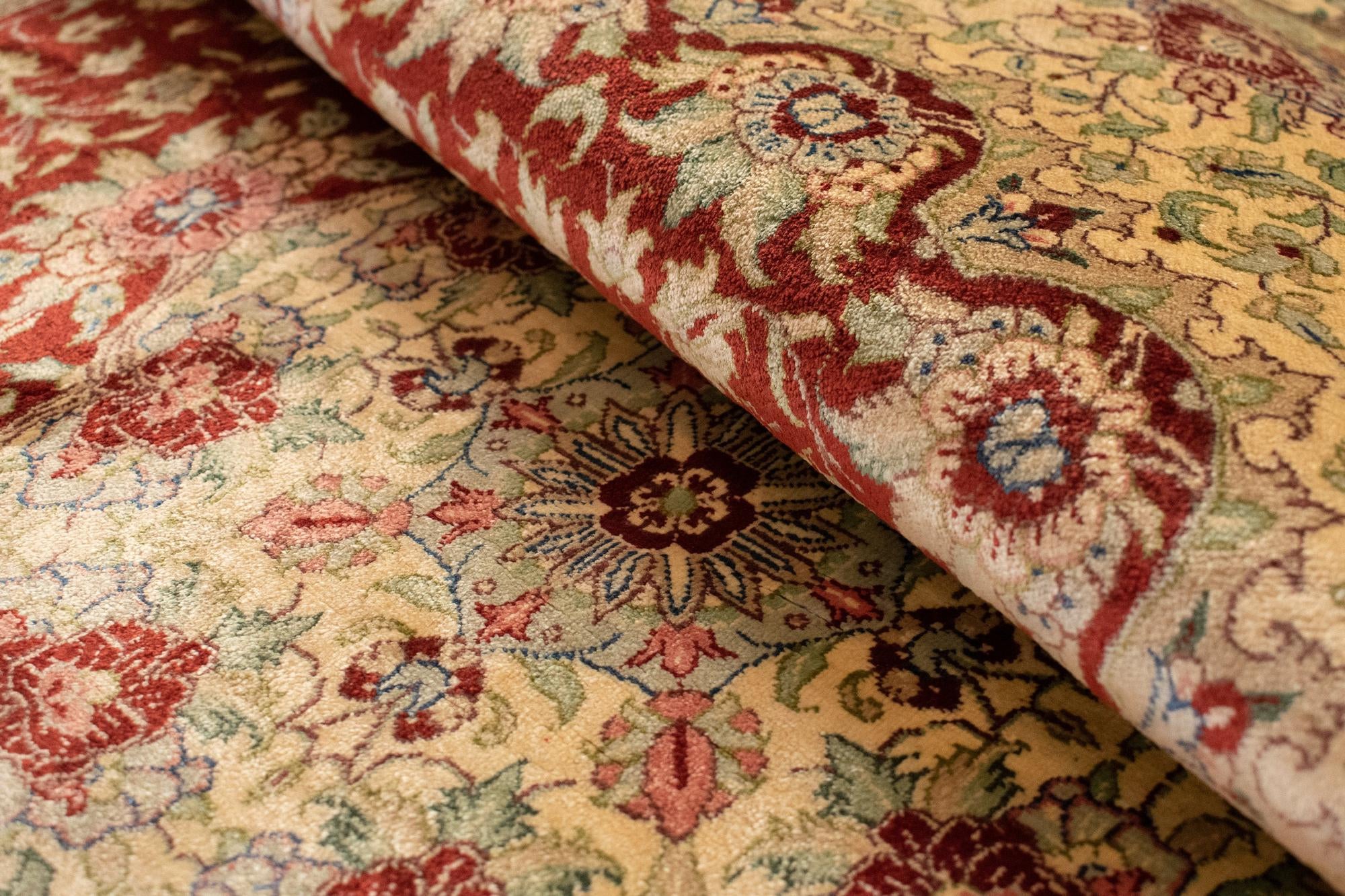 3' 3 x 4' 11 Ghom Silk Rug