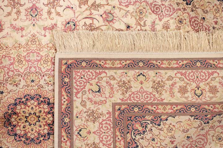 4' 2 x 6' 6 Ghom Silk Rug
