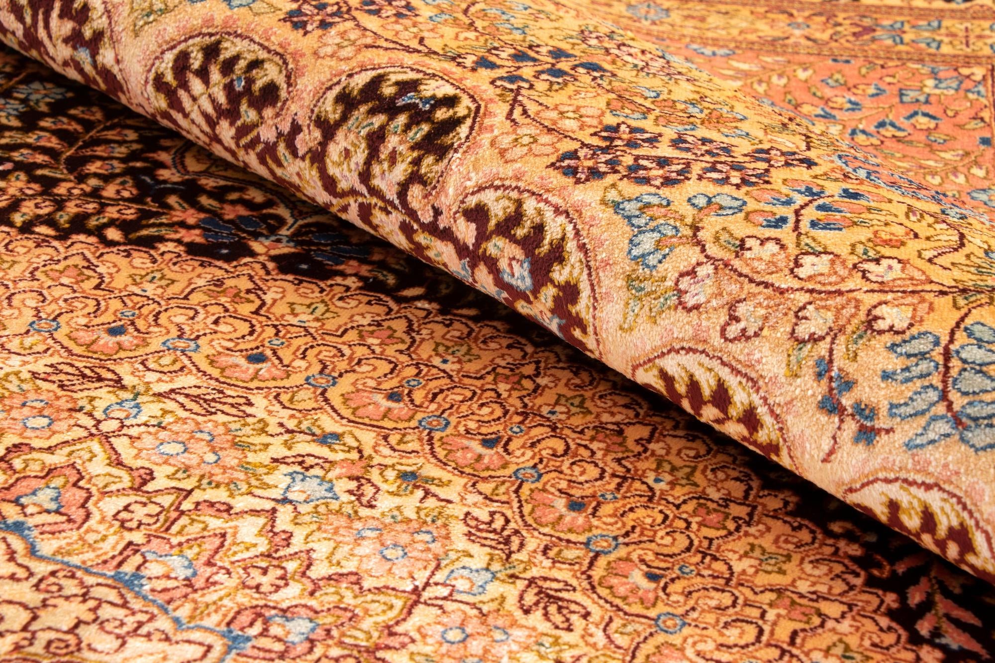 5' 3 x 7' 8 Ghom Silk Rug